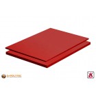 PVC Platten rot aus Hart-PVC (PVCU) in Stärken von 2mm - 10mm im Standardformat 2x1m
