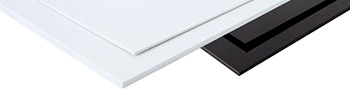 ABS Kunststoffplatte | Zuschnitt | Schwarz | DIN A4, 20x30cm, 100x20cm,  100x49cm