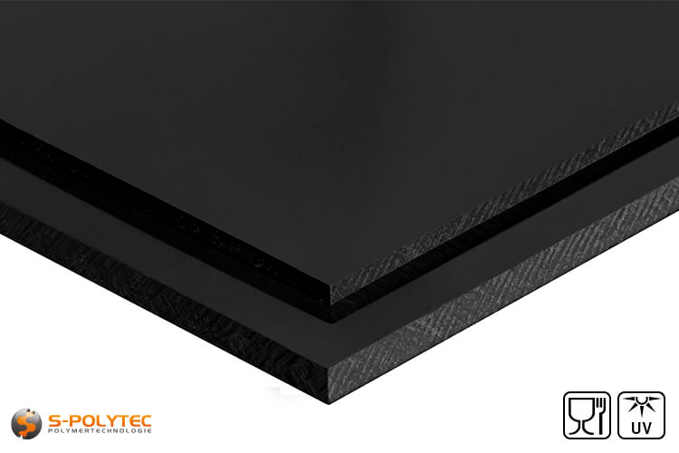 PE HD Polyethylen Platten Schwarz Zuschnitte 1-3 mm - ck-platex24