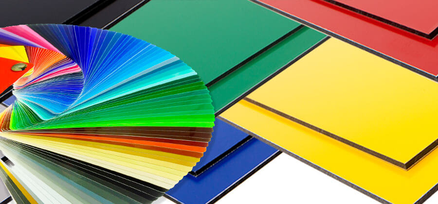 Farbige Kunststoffplatten im Shop