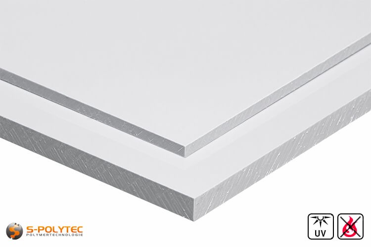 Wetterfeste PVC-Platten Weiß 2x1 Meter - günstig
