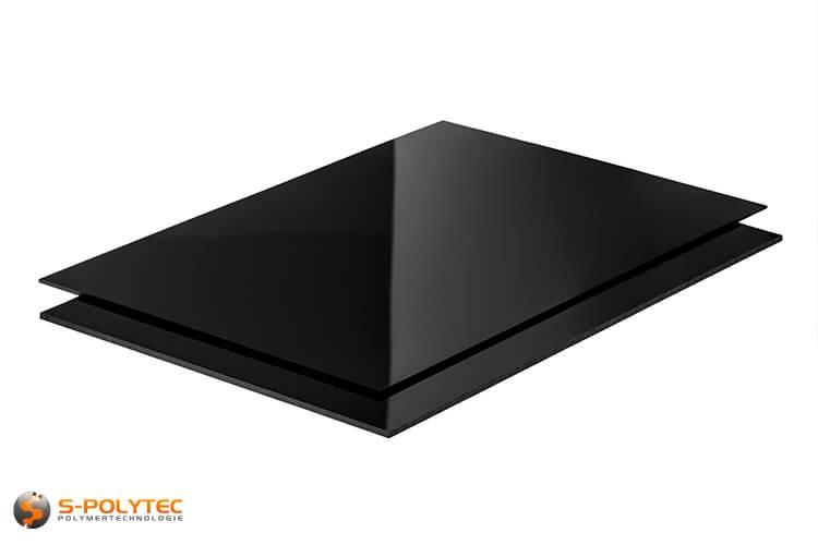Polystyrolplatten Schwarz auf Maß - Preis je Quadratmeter ✓ Zuschnitt ab  30x30mm ✓