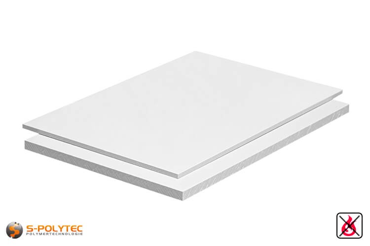 Hart-PVC Weiß 2x1 Meter - Preis je Platte ✓ Viele Stärken ✓