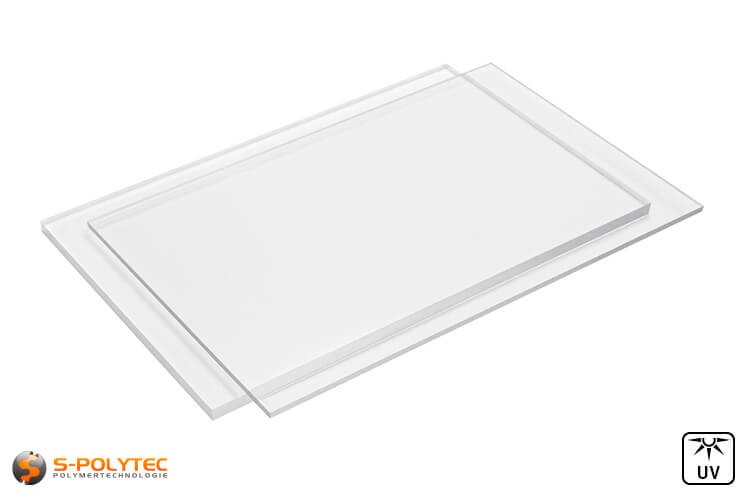RS PRO PC Kunststoffplatte, Transparent, 1mm x 1250mm x 2050mm / 1.2g/cm³  bis +120°C, Voll