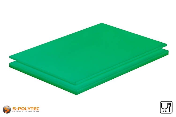 Kunststoffplatte aus PE1000 ( PE-UHMW) natur, schwarz, grün