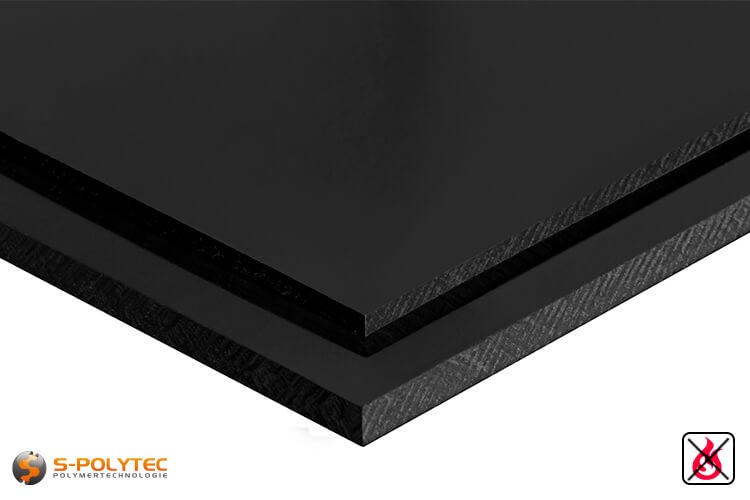 Schwarz Kunststoffplatte Plastikplatten Hart PVC Platten Tafel