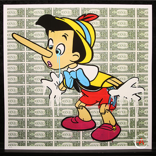 Dollar Pinocchio - Aufwendige 3D-Konstruktion von Ben Allen - Handsigniert und streng limitiert