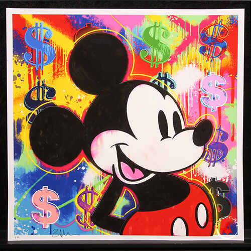 Mickey Graffiti - Aufwendige 3D-Konstruktion von Ben Allen - Handsigniert und streng limitiert